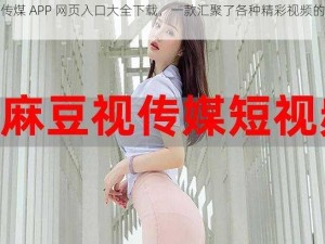 麻豆传煤 APP 网页入口大全下载，一款汇聚了各种精彩视频的应用程序