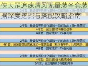 暴走大侠天罡追魂清风无量装备套装全面解析：数据深度挖掘与搭配攻略指南