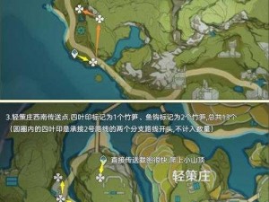 原神竹笋丰富地点大揭秘：竹笋采集路线图分享，助你轻松搜寻高质量竹笋