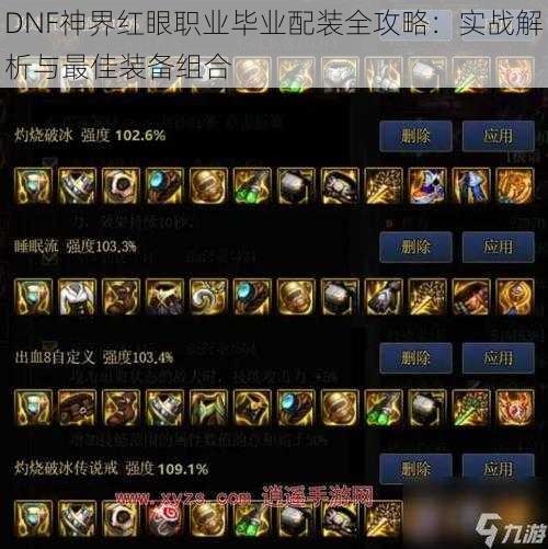 DNF神界红眼职业毕业配装全攻略：实战解析与最佳装备组合