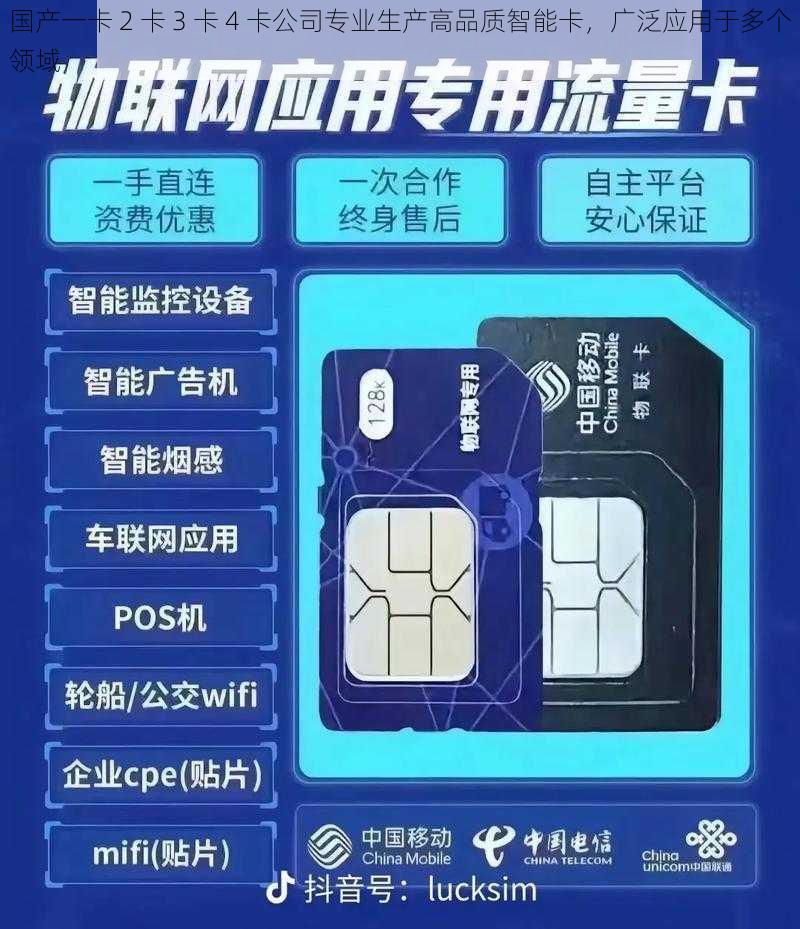 国产一卡 2 卡 3 卡 4 卡公司专业生产高品质智能卡，广泛应用于多个领域