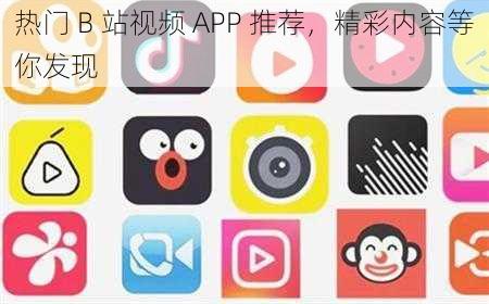 热门 B 站视频 APP 推荐，精彩内容等你发现