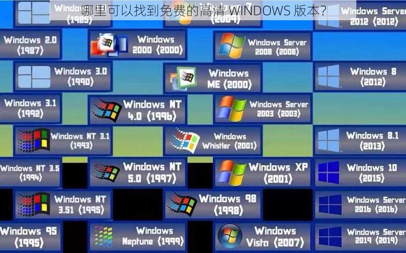 哪里可以找到免费的高清 WINDOWS 版本？