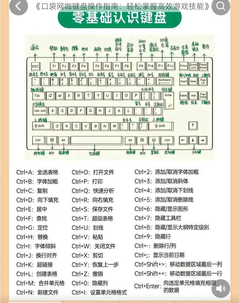 《口袋网咖键盘操作指南：轻松掌握高效游戏技能》